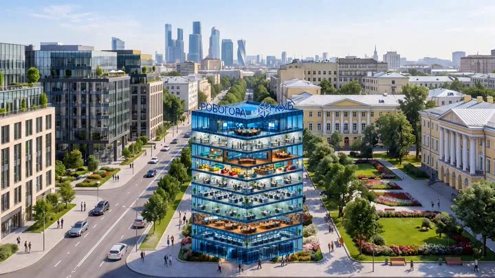 Внутри КУБа: офис на десять этажей